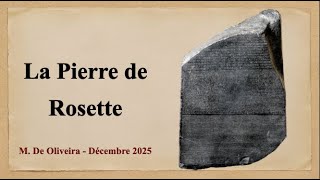 La pierre de Rosette