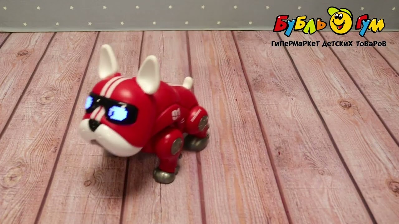 Робо-пес Lanson Toys ходит и двигает головой на батарейках световые и звуковые эффекты в ассортименте - видео