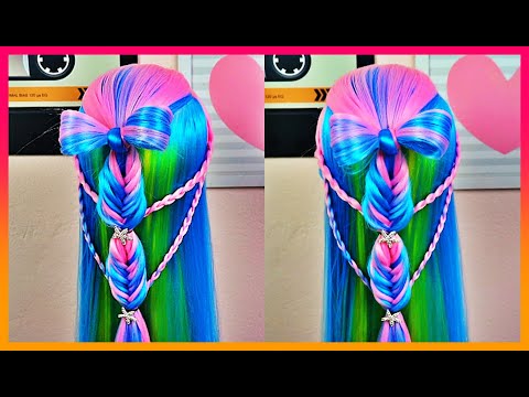 PENTEADO FÁCIL DE FAZER PARA IR PARA A ESCOLA  coiffure pour enfants Peinado fácil para niñas