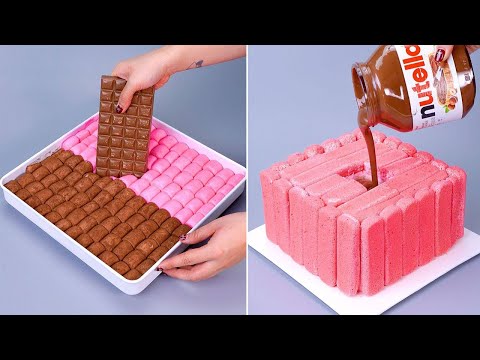 Tasty Pink Chocolate Cake Decorating To Impress You | Awesome Chocolate Cake Decoration Tutorial