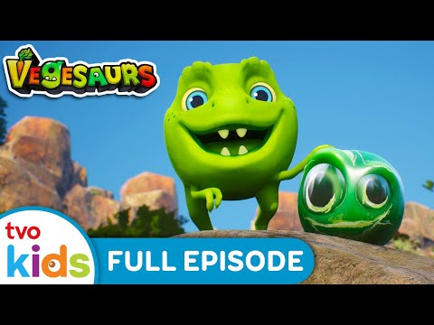 Play Rock 🪨 | 🦖 VEGESAURS 🌽 | Ginger and the Pea-Rexes 🥕 Dinosaur Cartoon for Kids 🦕 | TVOkids