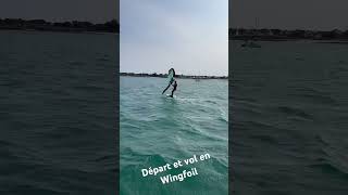 Départ et vol en Wingfoil vent de travers !