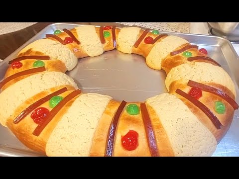 ROSCA DE REYES SABOR A NARANJA🍊 la más esponjosa y deliciosa que has probado( leche en polvo y 🍊)