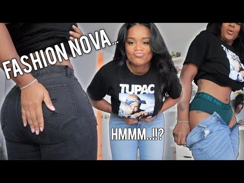 FASHION NOVA JEAN TRY ON HAUL | Jeans for curvy women...