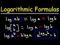 Logarithmic Properties and Rules