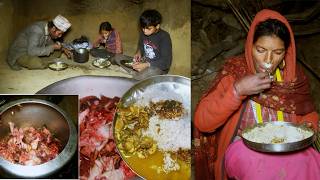 lapin soup curry with rice || dharme brother family food || rural Nepal || @junglefamily