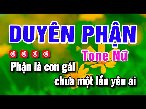 Karaoke Duyên Phận – Nhạc Sống Tone Nữ – Beat Huỳnh Anh