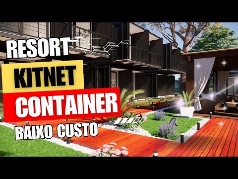 RESORT KITNET EM CONTAINER UM LUXO DE BAIXO CUSTO