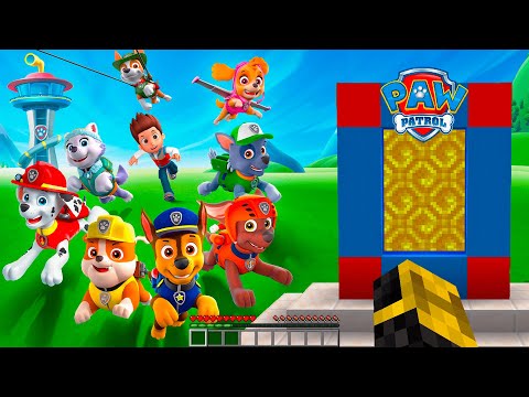 ENCUENTRO UN PORTAL AL MUNDO DE PAW PATROL EN MINECRAFT 😱