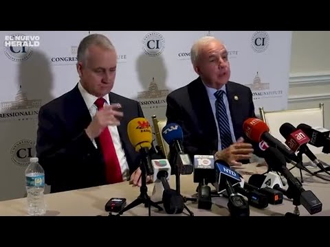 Conferencia de prensa sobre Colombia en Trump Doral