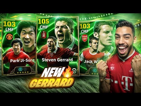 NEW STEVEN GERRARD 105 PACK OPENING + GAMEPLAY REVIEW π₯ eFootball 25 mobile