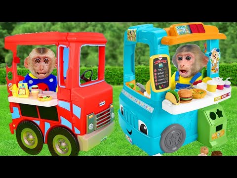 Monkey Koko Pretend Play with Ride On Cars Toy| Monkey Koko