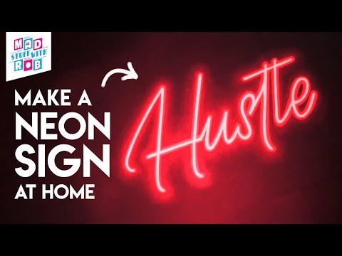 How to make a NEON SIGN at home | NEON LIGHTS | in Hindi | DIY