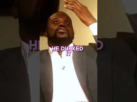 "I HAD A LITTLE TEAR IN MY EYE" SHAQ ON THE TIME HE GOT DUNKED ON BY DERRICK COLEMAN #nba #shorts