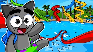 ¡GRAY ABRE UN PARQUE ACUATICO! (sprunki) | Waterpark Simulator