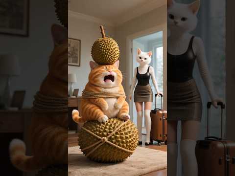Unemployed orange cat! #funny #cat #funnyvideo #shortvideo
