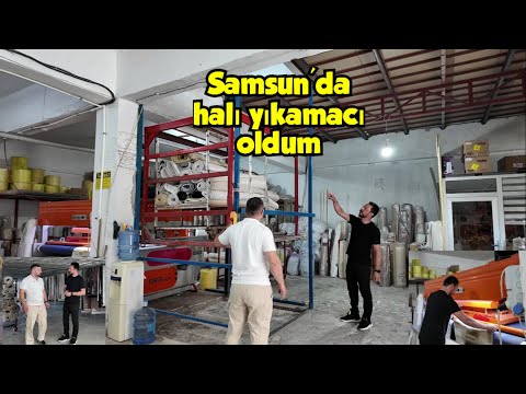 Samsun'da halı yıkamacı oldum #reklam #samsunhalıyıkama