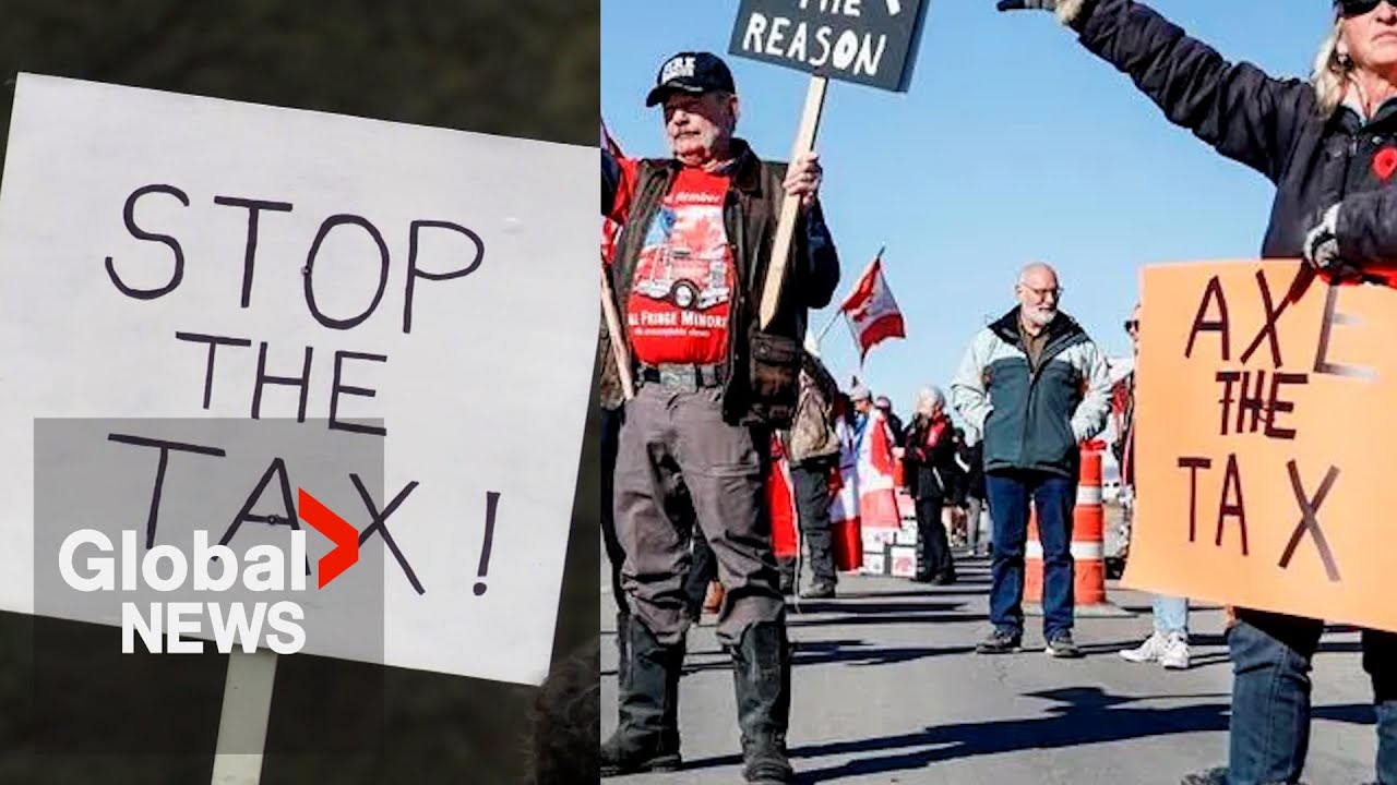 “Axe the Tax” protesters urge Trudeau to hold referendum on carbon tax | FULL