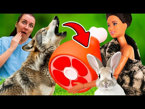 Я не хочу в школу - урок про животных для Кукол! 🐕🐄🐈