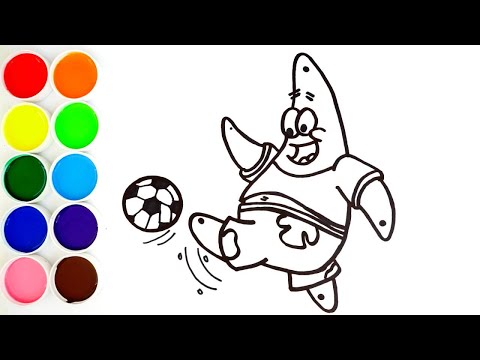 Como Dibujar y Colorear a Patricio de Bob Esponja / Dibujos Fáciles Para Niños Paso a Paso