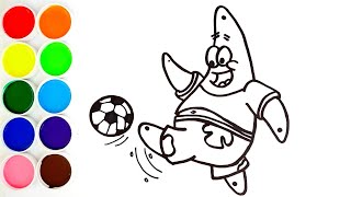 Como Dibujar y Colorear a Patricio de Bob Esponja / Dibujos Fáciles Para Niños Paso a Paso
