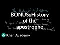 History and Usage of the Apostrophe