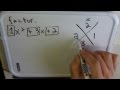 X Method for Factoring Quadratics