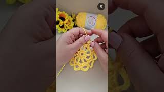 🌸crochet flower doily/ motif/hot pad/coaster/pattern pdf #croche #crocheting #diy #crochet #howto