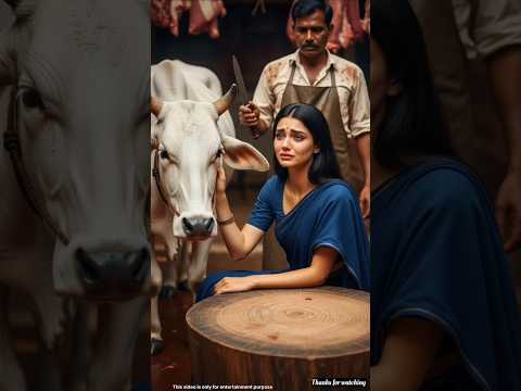 A Girl’s Love for a Cow That Returned as a Miracle #shorts #ytshorts #ai #girl #cow