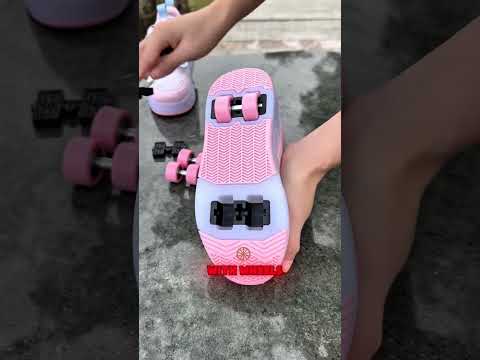 👟👟 Sister's shoes have wheels under them #funny