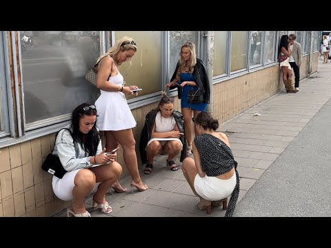 🇸🇪Swedish Girls Before Midnight 4K Stockholm-Sweden HDR (Part 2)