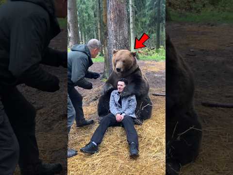 He Just Wanted a Photo🐻But the Bear Had Other Plans😱#shorts
