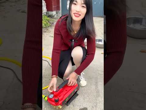 Household high pressure car washing machine fully automatic cleaning selfpriming and tap water