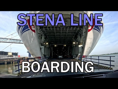 STENA LINE FERRY BOARDING - HARWICH TO HOOK OF HOLLAND