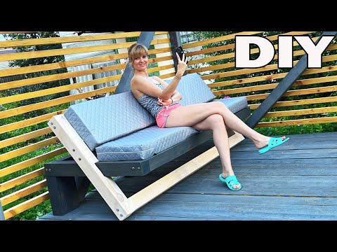 ИЗ ОБРЕЗКОВ ВОЛОСАТОГО БРУСА УЛИЧНЫЙ ДИВАН СОФА СКАМЕЙКА СВОИМИ РУКАМИ DIY OUTDOOR SOFA FROM WOOD