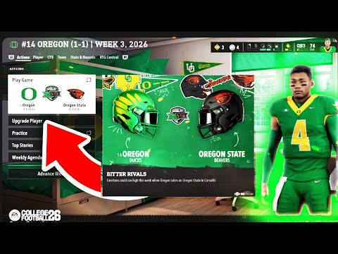Everything About COLLEGE FOOTBALL 26 * Road To Glory *