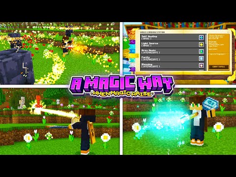 🔥A Magic Way   ATUALIZOU O MELHOR ADDON DE MAGIA PARA MINECRAFT PE 1.21.51! (Bedrock)