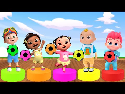 Five little monkeys jumping on bed with Cece | Cocomelon Nursery Rhymes & Kids Song