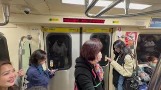 臺北捷運淡水信義線C381從台北101/世貿到中山 || Taipei Metro Ride From Taipei 101/WTC to Zhongshan Station