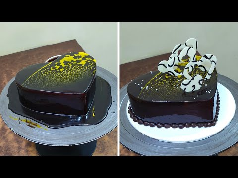 Heart Shape Chocolate Cake | Chocolate Heart Cake | Anniversary cake