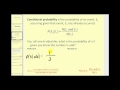 Exploring Conditional Probability Concepts