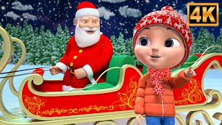 Jingle Bells Christmas Song, Kids Sing Along with Santa
