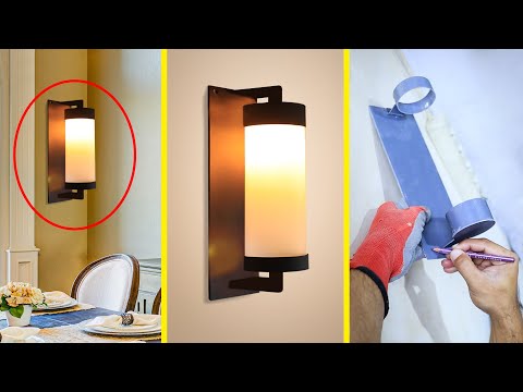 Lampu hias dinding minimalis dari pipa pvc (untuk bisnis tanpa modal)