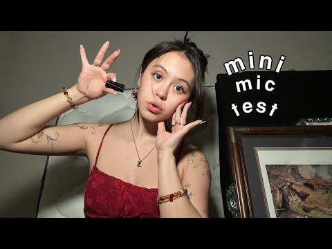 ASMR Mini Mic Test