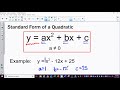 Exploring Quadratic Functions