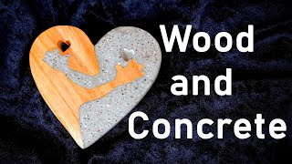 Wood and Concrete Heart