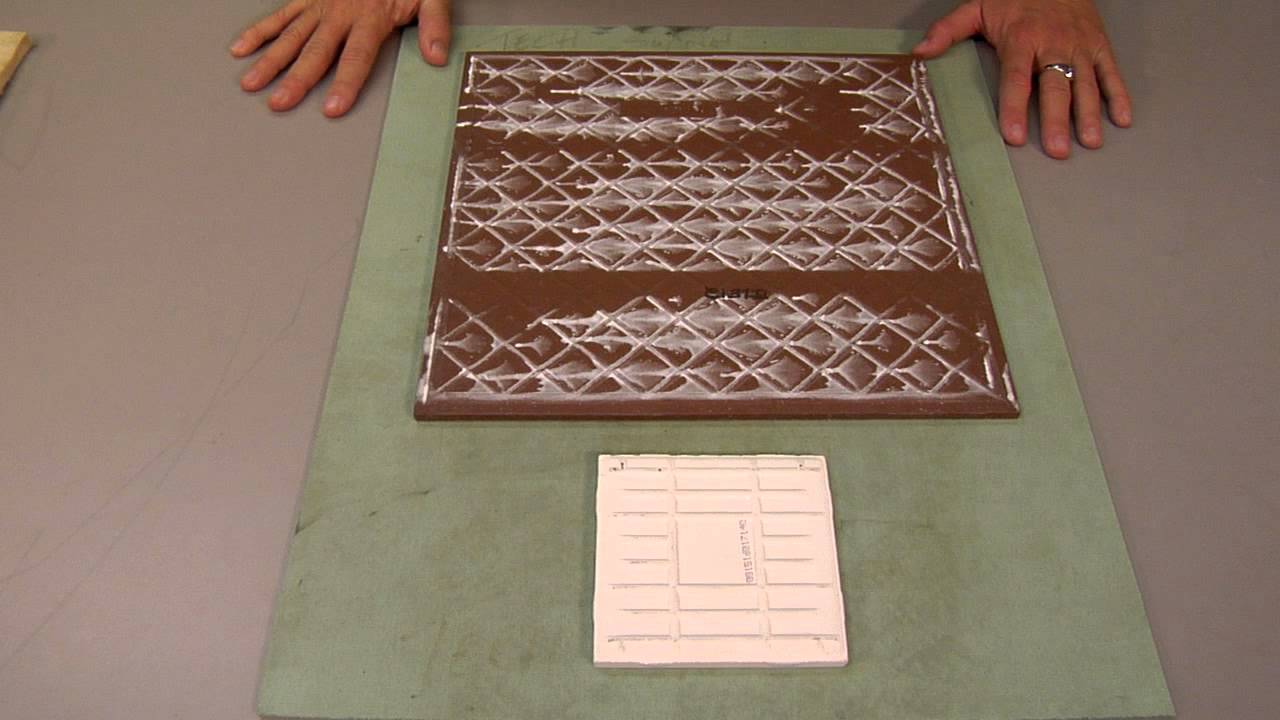 Click to watch the Imprinting Tiles: Using Green Heat Conductive Rubber Pad (NOT FOR BASIC TILES) video