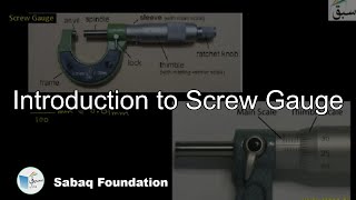 Introduction to Screw Gauge