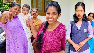 ചേച്ചിയെ യാത്രയയച്ചു 🥹 അനുക്കുട്ടി ഇനി ഞങ്ങളുടെ വീട്ടിലേക്ക് Home 🏠 Gone 
