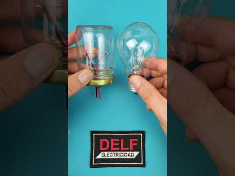💡Lámpara Casera‼️ #Experimento #Electricidad #DELFELECTRICIDAD #ThomasEdison